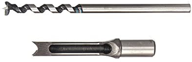 6~22mm HSS-Spiralbohrer Holzbearbeitungsbohrwerkzeuge Kit-Set Vierkantschnecke Stemmmeißelbohrer-Set Vierkantloch-Verlängerungssäge (Größe: 18 mm)