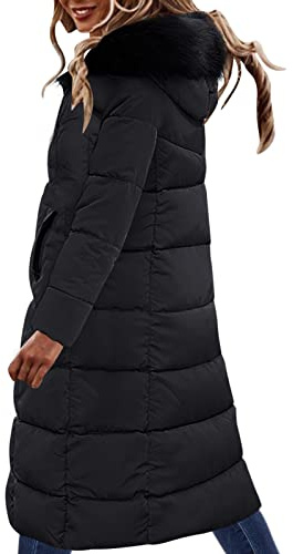 2024 Nueva ropa de mujer acolchada de algodón en invierno, cuello grande engrosado, talla grande, por encima de la rodilla, abrigo delgado y largo de la chaqueta de plumas Tops de verano para mujer,