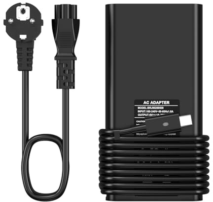 shefor 130W USB C Netzteil Ladegerät für Dell XPS 15 2in1 9575 Precision 5530 2in1 5550 5750 3560 3550 3551 Latitude 7410 7310 7210 9410 9510 9575 5420 5520 5510 Laptop Ladekabel Adapter Charger