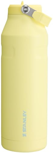 Stanley IceFlow Flip Straw 2.0 Water Bottle 50 OZ | Built-In Straw with Larger Opening | Lightweight & Leak-Resistant | Insulated Stainless Steel | BPA-Free | Pomelo