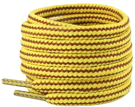 riemot Lacets Ronds pour Bottes – Lacet résistants pour chaussures de randonnée, travail et sécurité – ø4mm Résistants Laces Basket pour Femme e Homme
