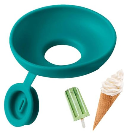 Porte Glace Anti Goutte, Attrape Les Gouttes Av-ant Qu'elles Ne Tombent – ​​Support De Bâtonnets De Glace Réutilisables, Manchon En Silicone De Qualité Alimentaire Et Support De Crème Glacée