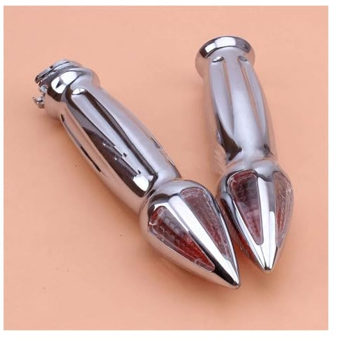 Griffe Lenker Motorrad Chrom Aluminium 1 Lenker Handgriff + Bar End Handgriffe Blinker Bernstein Licht für Har&Ley Choppers Hond VTX 1300