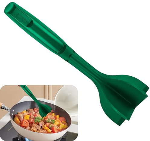 Nylon Meat Grinder,Hackfleisch Zerkleinerer Stampfer Fleischzerkleinerer,Nylon HitzebestäNdiger Stampfer KüChenwerkzeug Hamburgerzerkleinerer Multifunktionales Kochgeschirr (grün)