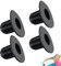 4 Pezzi Tappi Piscina di Ricambio,Tappi Piscina,Tenuta Piscina,Tappo de Foro de Filtro,Ricambi Piscina,Tappo Piscina,Accessori Piscina per Fuori Terra Compatibile con Intex e Bestway Nero
