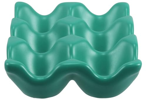 SHINEOFI Bandeja Para Huevos De Cerámica Tazas Organizador Para Guardar Huevos Refrigerador Plato Decorativo Para Cocina De Porcelana Encimera