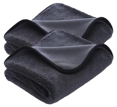 Générique Clean Top Panno Di Pulizia, Total Clean Panno Micro Fibra XXL, Più Assorbenti, Non Peloso, per Cabina Doccia, Auto, Casa(2 pezzi, 40×60 cm)