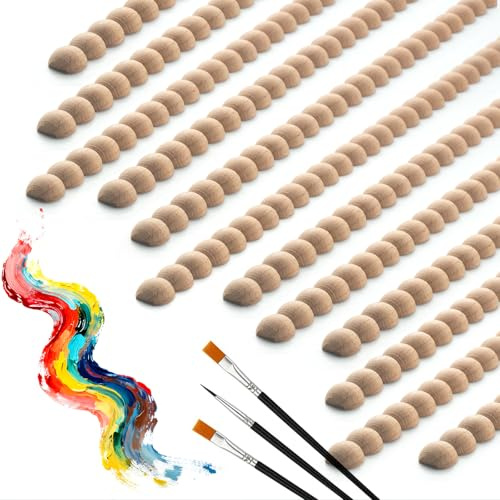 JSIWOTH 12 Pièces Moulures Bois Hêtre 40cm x 14mm | Bois Perlé Décoratif, Barre En Hêtre Non Traité, DIY Cadres Photo, Décoration Murale Meubles Portes Fenêtres, Peignable