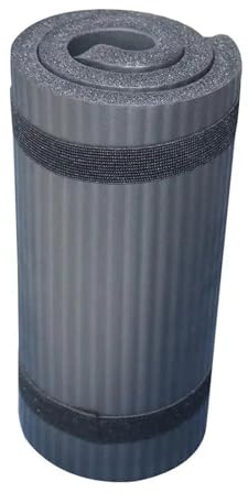 Yogamatta 60 x 25 x 1,5 cm tjock halkfri yogamatta sportdyna gym mjuka pilatesmattor hopfällbara dynor för kroppsbyggande träningsövningar (svart)