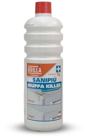 Sicignano Muffa Killer, Detergente Disinfettante Clorossidante Professionale, 1 Litro, Per Uso Domestico e Professionale, Made in Italy (1 unità)