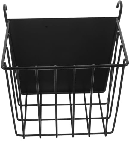 Abaodam Comedero de Heno para Conejos de Acero al Carbono Negro Soporte Colgante Compacto para Jaula Estante para Alimentación de Cobayas Chinchillas y Pequeños Roedores Fácil