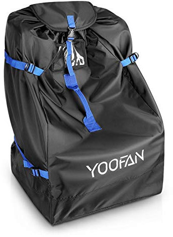 Car Seat Bag- Universal Car Seat Travel Bag with Backpack& Handle 2 Carrying Way Car Seat Travel Bag for Airplane with Adjustable Side Straps for Car Seat/Stroller/Buggy/Puschair/Pram