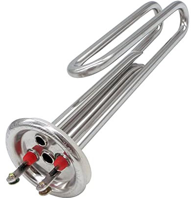 JINGERL Heating Element For Water, 201 Stainless Steel Heaters, 3KW Boiler Water Heater,Flange/Disc 63mm/88mm,Tube Dia. 8mm/10mm (Color : 220V 201SS, Size : Type C 3KW 200L)