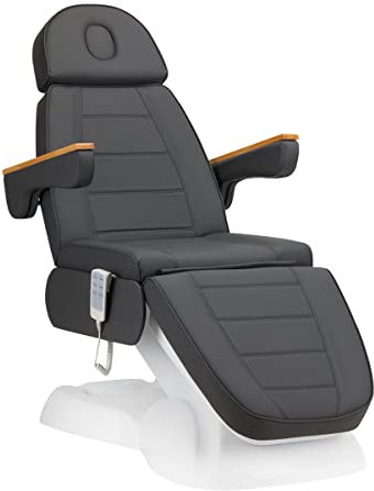 ACTIVESHOP Kosmetikliege Kosmetikstuhl Behandlungsliege Elektrische Lux 273B 3 Motoren Grau