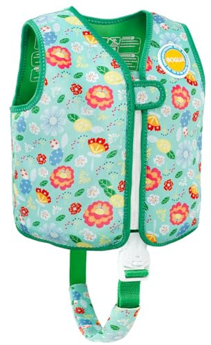 Kleinkind Schwimmjacke, Floaties für Kleinkinder, Floating Badeanzug Badebekleidung mit verstellbarem für Unisex-Kinder Grüner Schwarm M