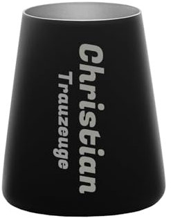 LUXENTU Trinkglas mit Gravur, Name vertikal, 380 ml, 1 Stück
