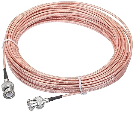 QUARKZMAN RG316 Coassiale Cavi BNC Maschio BNC Maschio 49,2FT Arancione | Bassa Perdita RF Coassiale Cavo