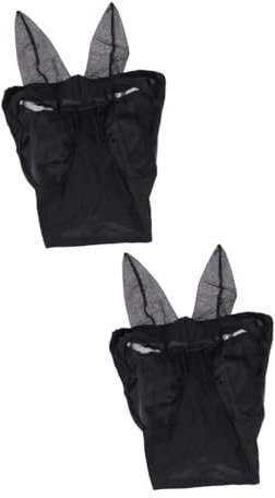 VANZACK Schutzmaske 2st nmaske Pferdekopfmaske Pferdekopf Netz Pferdekopf-mesh-Maske Masken Maskera Maske Aus Pferdenetz Fliegenprävention Tragbare Pferdemaske Pferdegesichtsmaske