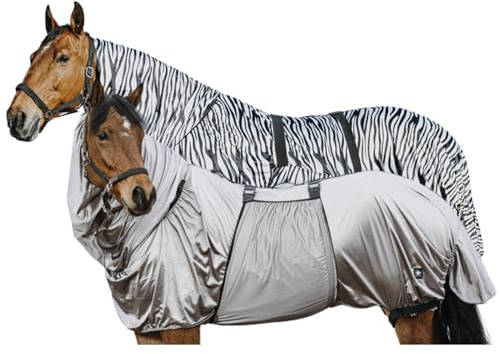 Riding World - Coperta con eczema, coperta per cavalli con effetto decrescente | coperta per cavalli con pettorina e cinghie regolabili e nastri | coperta per cavalli e pony | coperta per stalla in