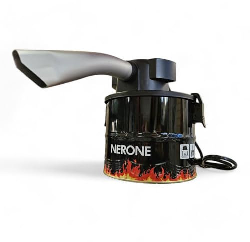 Briconess.com Aspiracenere per stufe e camini 600 Watt fusto in acciaio smaltato capacità 4 litri filtro HEPA tubo in alluminio ideale pulizia gravosa