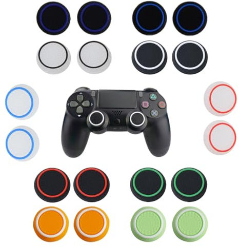 Yuannee Coperture Joystick in Silicone,20 PCS Thumbstick Grip e Protezione Cappucci Joystick Replacement Joystick Covers Compatibili con Controller Colori Assortiti