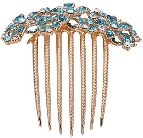 minkissy Haarkamm Strass Kopfschmuck Elegante Haarnadel Für Frauen Kristall Haar-accessoire