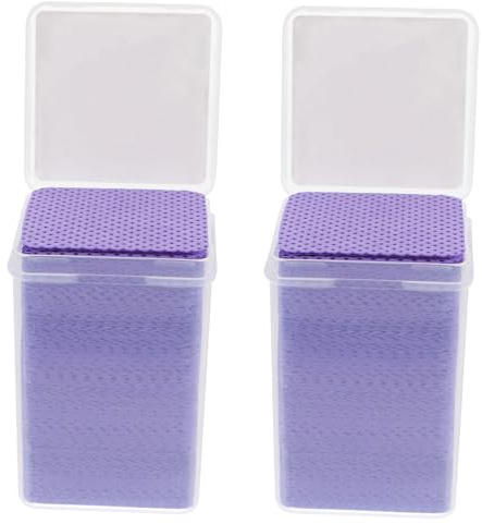 FOMIYES Lingettes Nettoyantes pour Colle Extension Cils en Matériau Melt Blown, Dissolvantes Vernis à Ongles, 400 Pcs pour Femmes, Travelling Pose D’extensions
