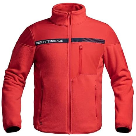 VESTE POLAIRE SÉCU-ONE SÉCURITÉ INCENDIE ROUGE