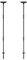 Acuxiaza 122 cm postes de señalización para señales, 2 unidades, color negro, resistente al agua, soporte para señales de patio, estaca de metal para jardín, patio, césped, solo para carteles de