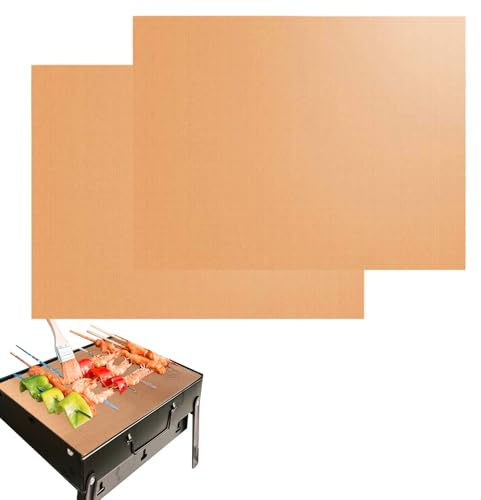 Tappetino antiaderente – 2 tappetini resistenti per troppopieno | Riutilizzabile per pavimenti in forno, protezione dal calore, accessori da cucina per fornelli elettrici e a gas, protezione per la