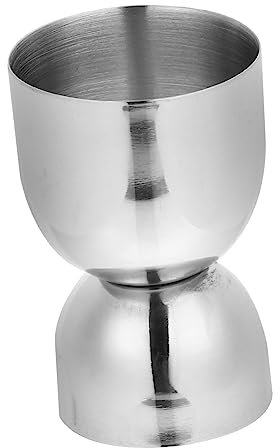 FUNOMOCYA Jigger Medidor de Cócteles Inoxidable Vasos Medidores para Bebidas Herramienta de Medición para Bares y Moderno Limpiar y Resistente Caídas