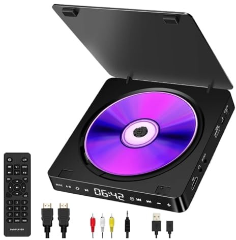 YFDGD Accueil Lecteur DVD Haute Définition Prenant en Charge Les Applications Étendues De La Télévision 1080PFilm Compact Facile à Utiliser