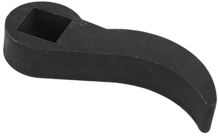 Wakects Crowbar Adapter Head, Pry Bar Wrench Adaptor Compact Black Color Metal for Machine Repairing (1/2 Inch)
