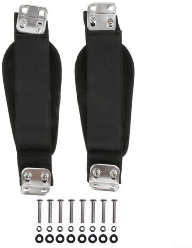 Gdfnmogo Bandas de soporte de pie para monopatín de montaña para longboard todoterreno, correa de fijación de pie de aleación de aluminio con ajuste seguro, 20 x 8 x 5 cm, compatible con la mayoría de