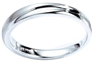 Epinki Echt Goldschmuck Freundschaftsringe Platin PT950, Klassiker Pärchen Ringe, Ring Platin, Gr.67 (21.3)