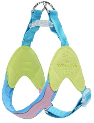 Y-förmiges Anti-Zieh-Hundegeschirr, speziell für Australian Shepherd, verstellbare Brustweste mit reflektierenden Streifen, atmungsaktives Design, Grün, XS