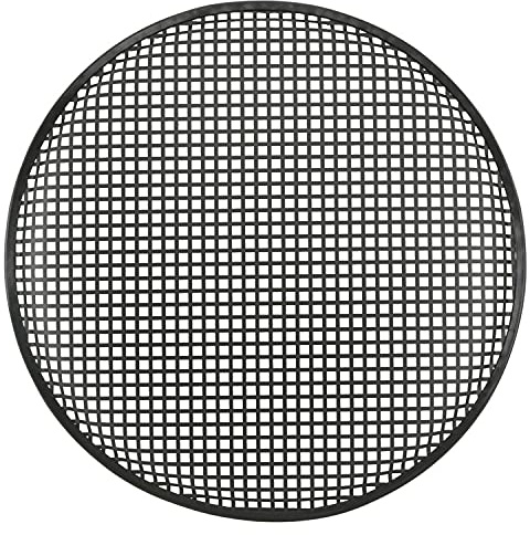 Loops 460mm (18”) Black Metal Round Speaker Grill Black Metal Round Speaker Mesh Grill – Cabinet Subwoofer Cover