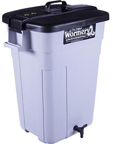 The Original Wormery Composter DELUXE - Classic Worm Farm for Home Composting - Includes Wormery Stand, Worms, Worm Treats, Bedding & Moisture Mat– Wormery Compost Bin by Original Organics