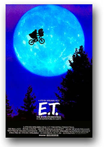E.T. The Extra-Terrestrial Poster - Movie Promo - 11 x 17 Inches ET Moon&Trees