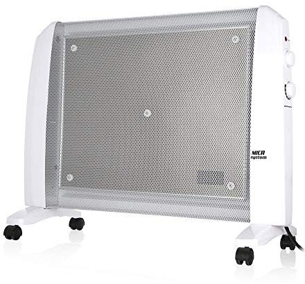 Orbegozo RM 2010 - Radiador de MICA, 2000 W, sistema antivuelco, termostato regulable, no consume oxígeno, protección contra sobrecalentamiento, sin fluido