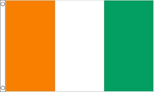 FlagSuperstore Drapeau de la côte Ivoire 152 x 91 cm 100% Polyester avec œillets