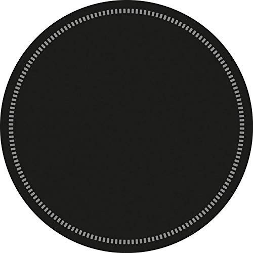 Mank GmbH Deckchen aus Tissue 90mm Untersetzer Tassendeckchen für Gläser Tassen Vasen 250 Stück Uni (Schwarz)