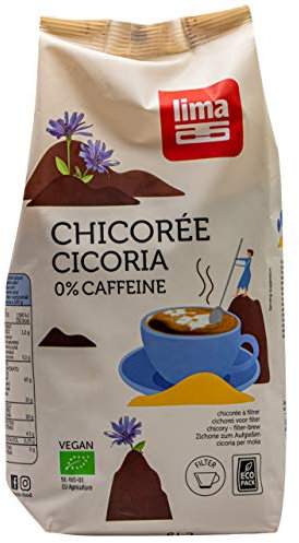 Hymor BIO Zichorien-Kaffee - 5x 500g - Kaffee-Ersatz koffeinfrei Chicorée Cicoria alte Tradition Heißgetränk Filterkaffee Premium BIO Qualität vegan glutenfrei nachhaltig gesunde Alternative