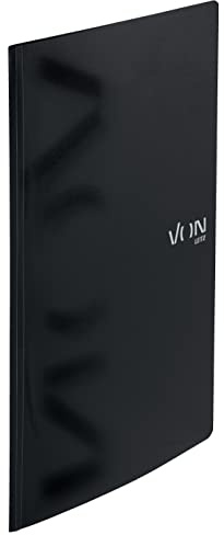 VON Leitz 10er Pack Schnellhefter A4, PP Kunststoff, Für 100 Blatt, Leichter Softcover-Ordner, Mit modernem VON-Aufdruck, Für Schule & Zuhause, Schwarz, 46790095