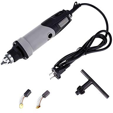 Uadme Stabschleifer Elektrisch, 400 W Bohrer Geradschleifer, Geradschleifer, Mini-Elektrobohrmaschine, Multifunktions-Drehwerkzeug, 6 Stufen, Variable Geschwindigkeit 0–28.000 U/Min