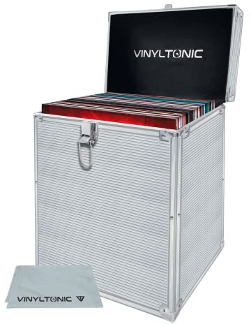 Vinyl Tonic Aufbewahrungstasche in Vinyl, 17,8 cm oder 30,5 cm, 3 Farben zur Auswahl, Silber 12 Zoll, 12 x 12 x 3.5 inches, Aktentasche