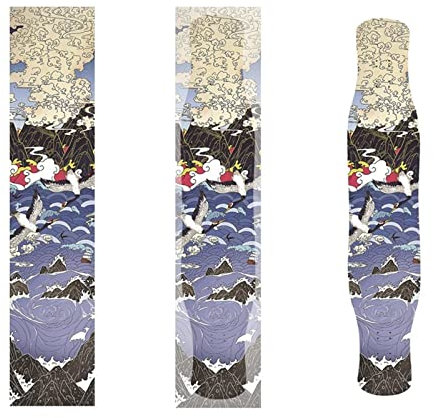 FEETOX Skateboard Klebeband 120 * 25cm(48X10inch) Skateboard Grip Tape Skateboard Aufkleber Bubble Free Waterproof Longboard Griptape Skateboard Grip Tape CA479 Skateboard Aufkleber