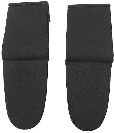 Tbest Badesocken, rutschfest, Verschleißfest, Vielseitig, Vollständige Knöchelabdeckung, Wassersportsocken Zum Schwimmen, Tauchen (Schwarz)