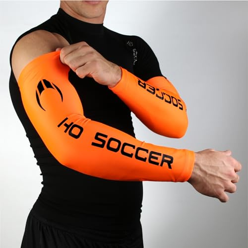 HO Soccer Academy, Manguito antiabrasión Portero, Unisex, Color Naranja.