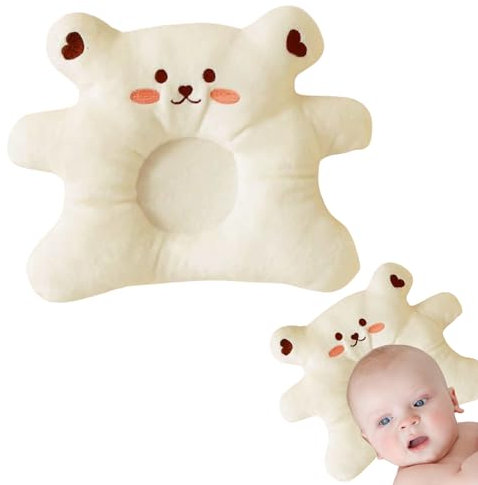 Mandarinmelon Babykissen für Kinder von 0-3 Jahren - Kippsicheres Kissen zur Vorbeugung und Behandlung von Plagiozephalie - für Wiege, Bett, Kinderwagen, Reisen